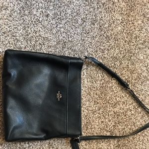 Coach Black Leather Tote - Like New